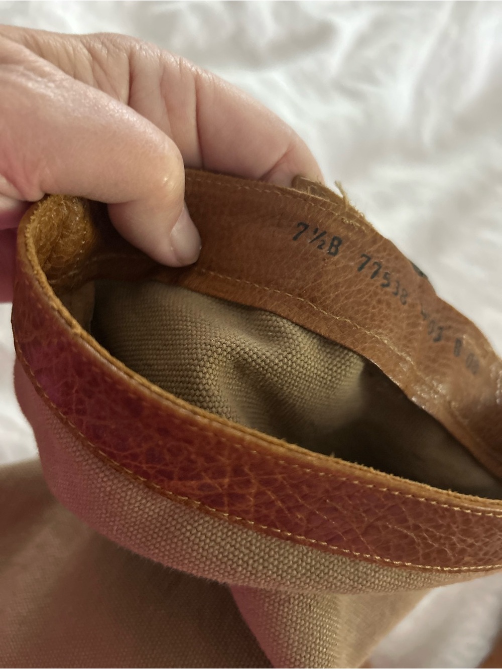 Frye Tall Brown Leather & Olive Canvas Boots - Picture 2 of 10